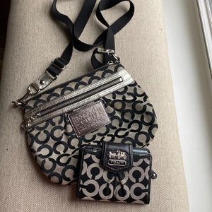 Coach satchel and wallet